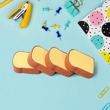 3D Toast Bread Shape Eraser for Kids, Cartoons Erasers Toast Bread Erasers Bread Shaped Eraser for Students, Gift, Cute Fun Food Erasers for School Classroom, Stationery for Boys & Girls (4 Pcs Set)