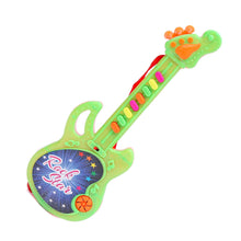 Mini guitar with vibrant colors, ideal for delightful music play