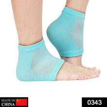 Gel heel socks for comfortable pain relief.