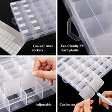 36 grid jewelry storage box with adjustable compartments