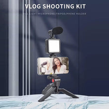 Complete vlogging kit with mic and light