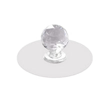 Clear Cabinet Drawer Knobs / Hook, Diamond Crystal Shaped Pulls Handles for Wardrobe, Cupboard, Bathroom Dresser, Furniture Door Window (1 Pc)