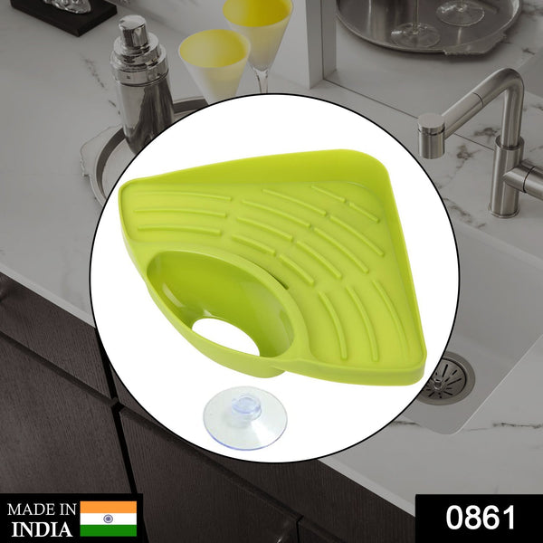 Corner sink strainer basket in triangular shape for multi-purpose use.