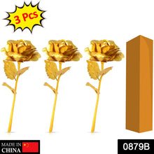 Decorative golden rose