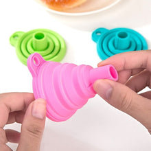 Silicone funnel for pouring liquids.