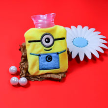 Small hot water bag with Minions design and cover