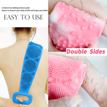 Low Quality Bath Body Brush Towel Eco-Friendly Back Scrubber Shower Brush Silicone Bath Body Brush Towel Body Cleaning Bathroom Shower Strap