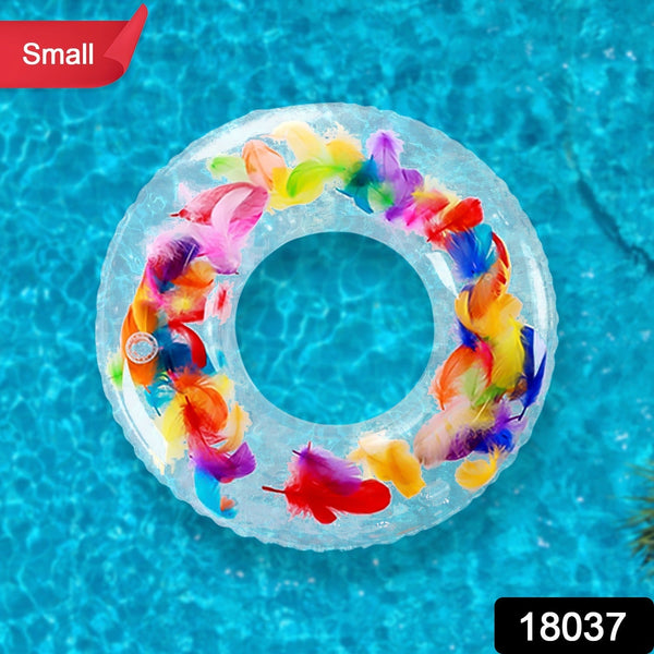 Swim Ring, For children, Conveniently Portable, Feathers, Swimming Ring, For Water Play, For Beaches, Swimming, Summer Vacation (1 Pc)