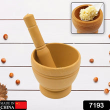 Mortar and Pestle Set for Spices, Okhli Masher, Khalbatta, Kharal, Mixer, Natural & Traditional Grinder and Musal, Well Design for Kitchen, Home, Herb