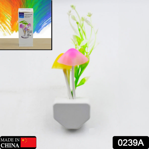 Color-changing LED night lamp with automatic on/off sensor.