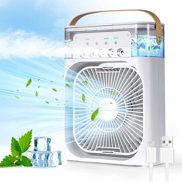 Portable Air Conditioner Fan 7 Color Changing Light (Big  1 Pc)