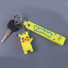 Cute Cartoon Silicone 3d Key Chain With Metal Hook  Strap (Pack Of 1)